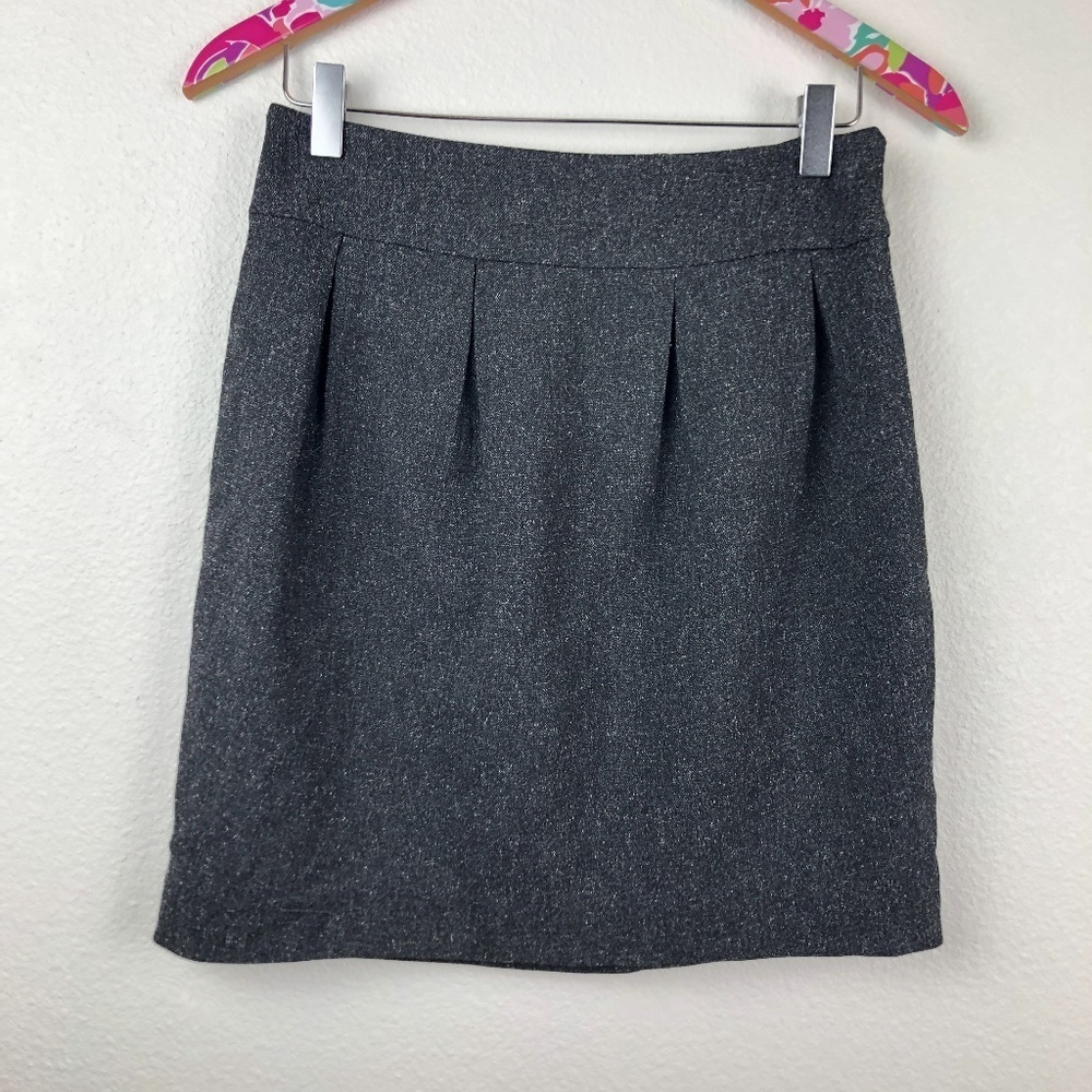 Merona charcoal gray career skirt size 2 // 0385